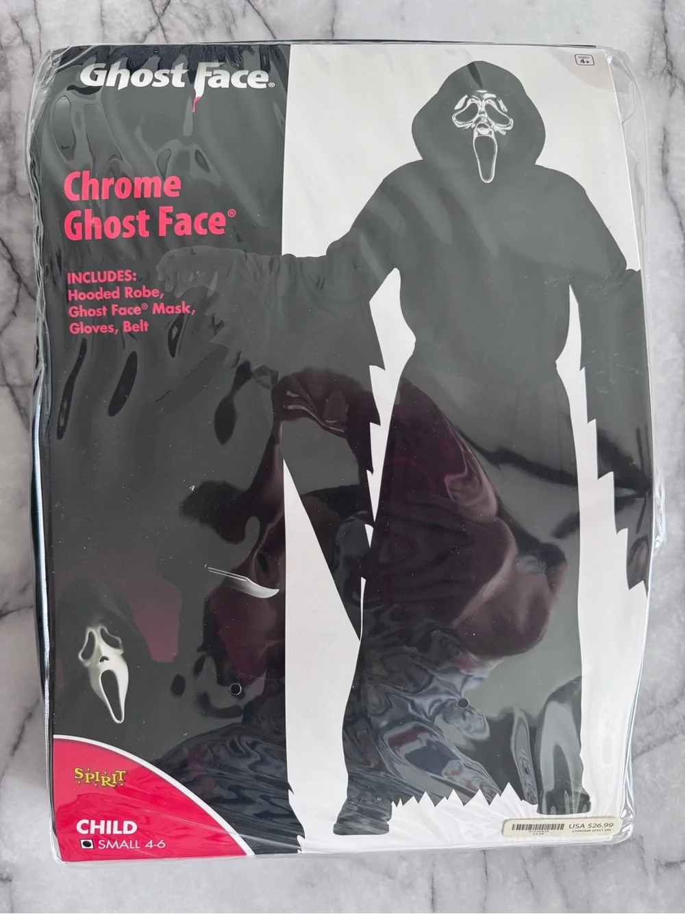 Chrome Ghost Face Kids Costume
